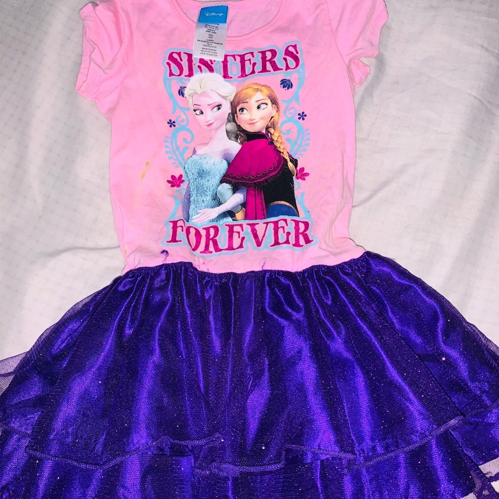 ❣️GIRLS❣️ Elsa & Anna ruffle dress